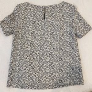 Philosophy Women's Black and White Floral Top